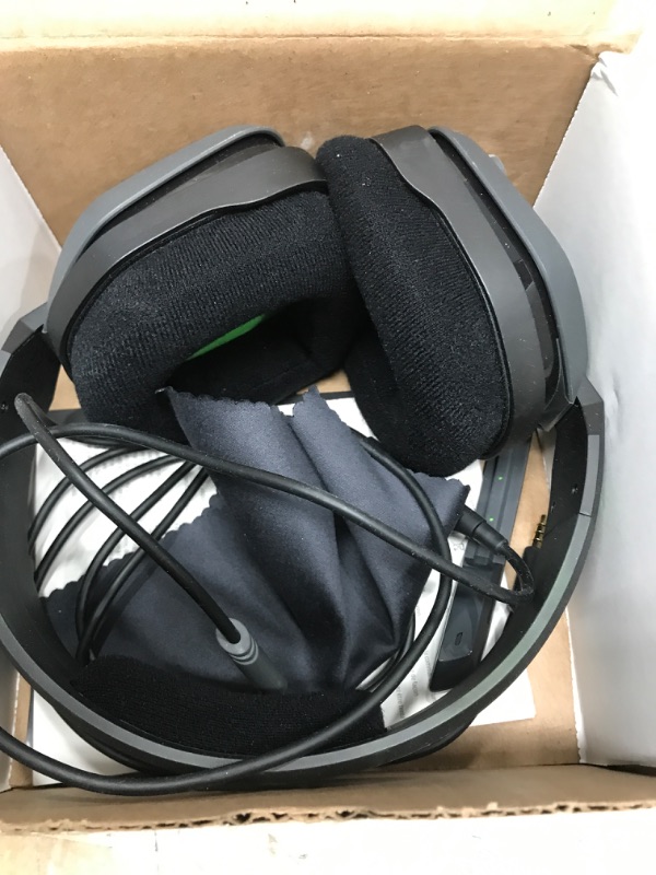 Photo 2 of ASTRO Gaming A10 Headset for Xbox One/Nintendo Switch / PS4 / PC and Mac - Wired 3.5mm and Boom Mic by Logitech w/Microfiber Cloth - Bulk Packaging - (Green/Black)