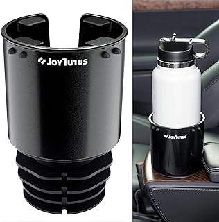 Photo 1 of JOYTUTUS Cup Holder Expander for Car, Stable Car Cup Holder Expander for YETI, Hydro Flask, Nalgene, Large Car Cup Holders Hold 18-40 oz Bottles and Mugs, Car Cup Holder Adapter Fits Most Cup Holder 1pcs black