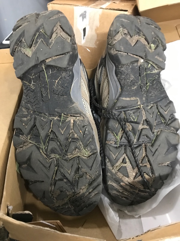 Photo 1 of HI-TEC Ravus WP Mid Waterproof Hiking Boots for Men, Lightweight Breathable Outdoor Trekking Shoes 12 Tan