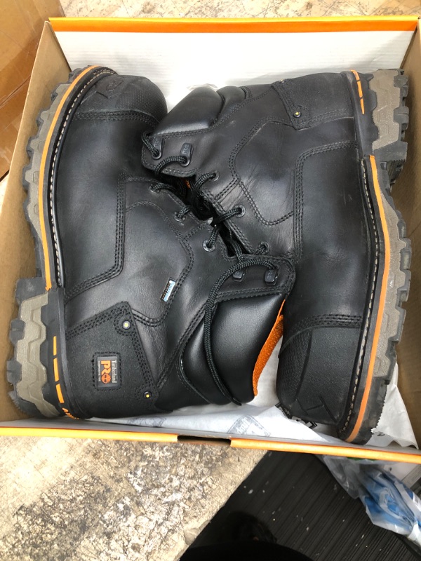 Photo 2 of Timberland PRO Men's 6 Inch Boondock Comp Toe WP Insulated Industrial Work Boot 13 Black: Black