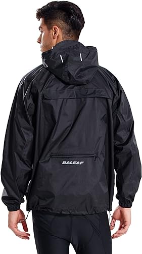 Photo 1 of BALEAF Men's Light Running Hiking Rain Jacket Waterproof with Hood Windbreaker Pullover Coats Hoodie Packable
XXL