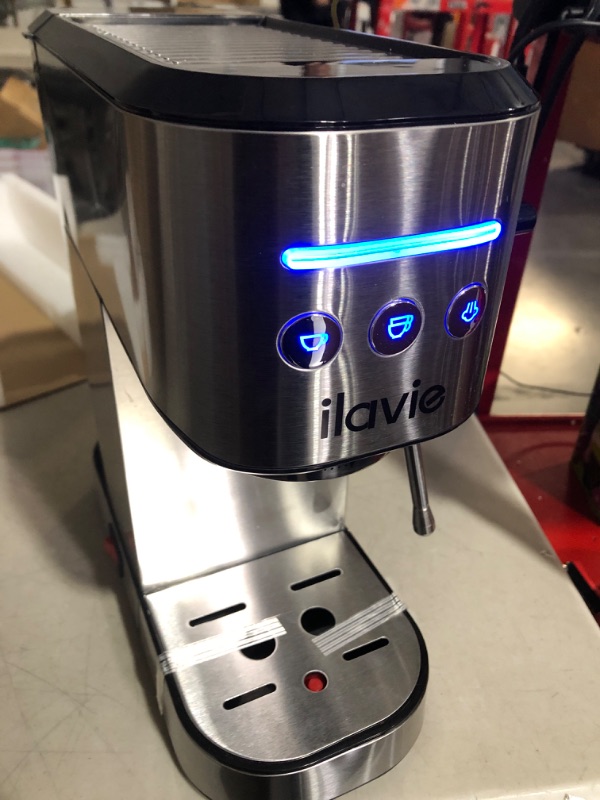 Photo 2 of **MISSING PORTAFILTER**
ILAVIE Espresso Machines with Steamer, 20 Bar Pump Espresso and Cappuccino latte Maker