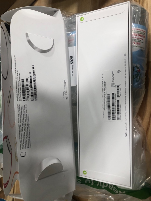 Photo 1 of ***FACTORY SEALED**** Apple Watch Series 9 [GPS + Cellular 45mm] Smartwatch with Midnight Aluminum Case with Midnight Sport Band M/L with AppleCare+ (2 Years) Midnight Aluminum Case with Midnight Sport Band 45mm M/L - fits 160–210mm wrists With AppleCare+