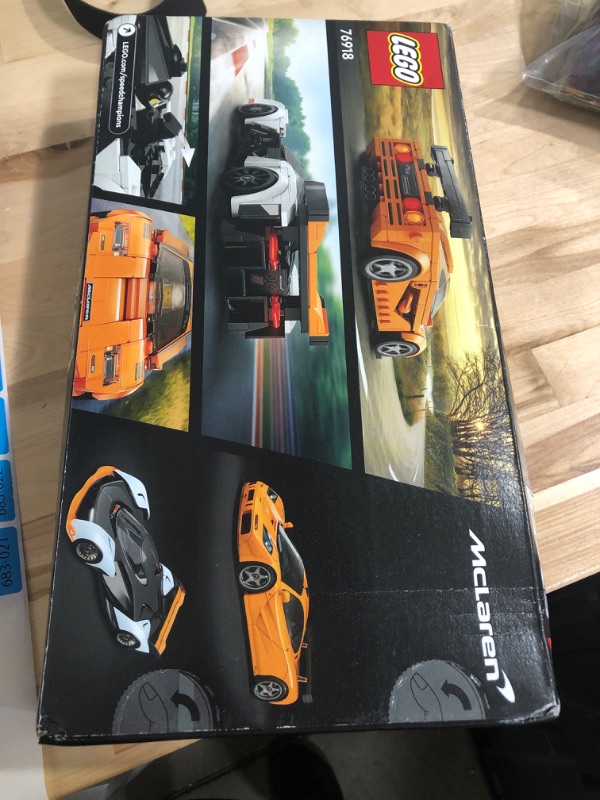Photo 2 of **FACTORY SEALED** LEGO Speed Champions McLaren Solus GT & McLaren F1 LM 76918, 2 Iconic Race Car Toys, Hypercar Model Building Kit, Collectible 2023 Set