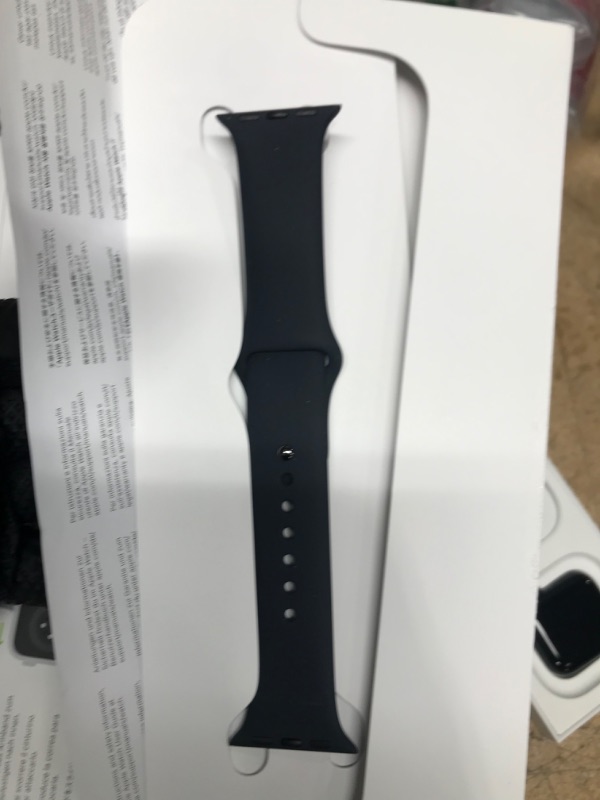 Photo 2 of Apple Watch SE 2nd Generation (GPS) 40mm Midnight Aluminum Case with Midnight Sport Band - S/M