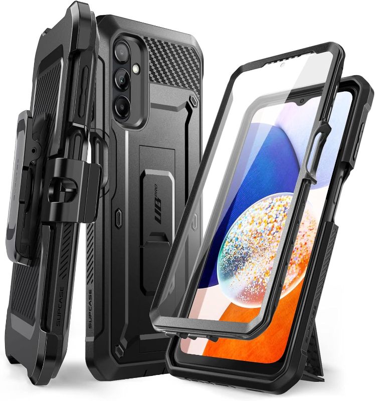 Photo 1 of 
SUPCASE Unicorn Beetle Pro Case for Samsung Galaxy A14 5G (2023), Full-Body Rugged Belt-Clip & Kickstand Case with Built-in Screen Protector (Black)
