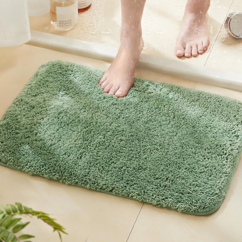 Photo 1 of 
TECHMILLY Super Soft Shaggy Bathroom Rugs, Absorbent Thick Non Slip Microfiber Bath Rugs, Quick Dry Machine Washable Bath Mat for Bathroom Floor, Bathtub...
