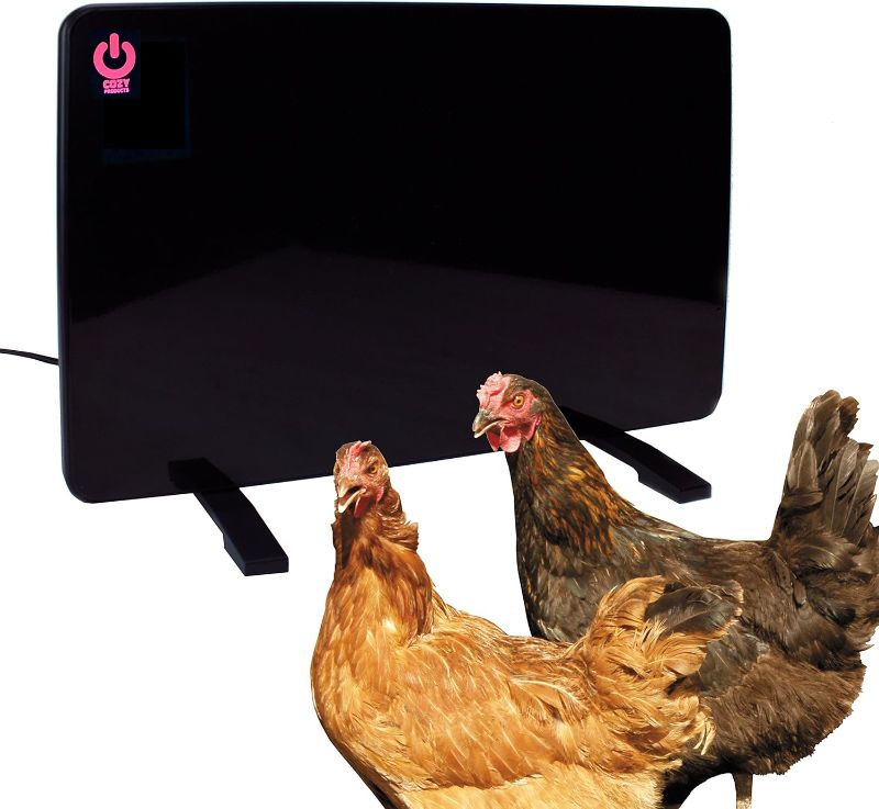 Photo 1 of ***Parts Only***Cozy Products Cozy Coop, Chicken Coop Heater, Flat-Panel Radiant Heater with Thermal Protector, Energy-Efficient, Easy to Install, Ideal for Small Animals, 200 Watts, Black
