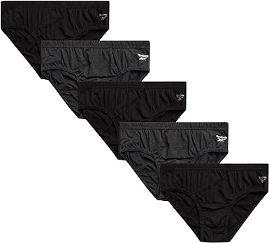 Photo 1 of Reebok Men's Underwear - Low Rise Briefs with Contour Pouch (5 Pack) S
