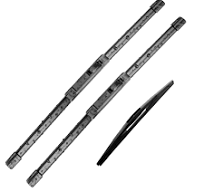 Photo 1 of 3 wipers Replacement for 2007 2008 2009 2010 2011 Nissan Versa Windshield Wiper Blades Original Equipment Replacement - 26"/14"/14" (Set of 3) U/J HOOK
