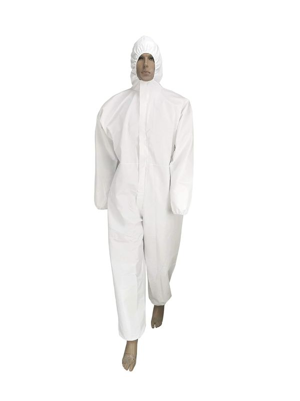 Photo 1 of Disposable Isolation Coveralls - XL
