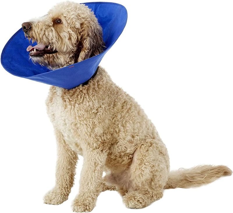 Photo 1 of Blue Cone Of Shame For Pets, Medium (Recovery Neck Collar) Breathable Medium Blue Mesh Material