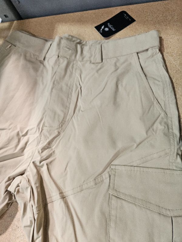 Photo 2 of FITSTH Beige Cargo Pants Medium Size, Extra Side Pockets & Ruched Ankle 