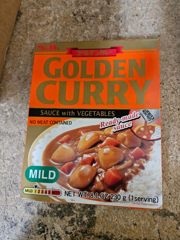 Photo 2 of (4PK) S&B Golden Curry Sauce with Vegetables, Mild Spicy - 8.1 oz box