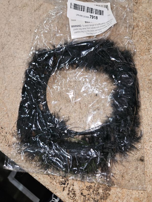 Photo 1 of Black Fuzzy Angel Halo Headband Kit for Kids 