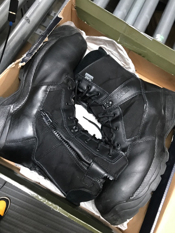 Photo 2 of 5.11 Tactical Men's A.T.A.C. 2.0 8" Shield Boot, Waterproof, Slip & Oil Resistant Outsole, Style 12416 14 Black