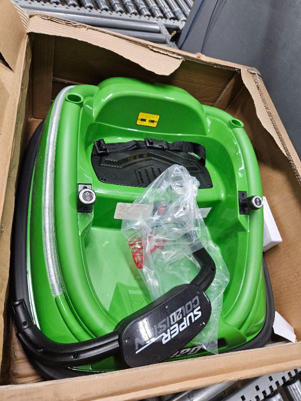 Photo 2 of ***see notes***360° Spin Electric Bumper Car for Kids with Remote Control - 12V Toy Vehicle
 (Green) 
