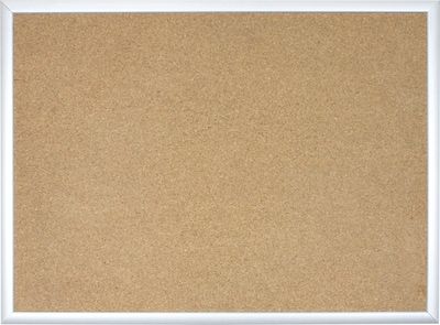 Photo 1 of U Brands Cork Bulletin Board, 35" X 23", Silver Aluminum Frame
