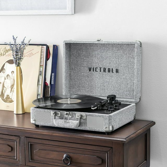 Photo 1 of (SEE NOTES) Victrola Journey+ Signature Bluetooth Suitcase Record Player- Grey

