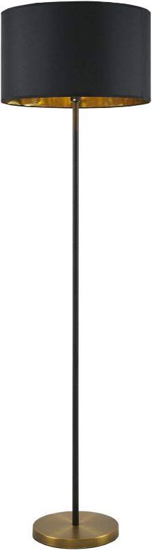 Photo 1 of (SEE NOTES)  Black Floor Lamp Kit, Blackened Brass/Gold Accents with Bottom Weight 