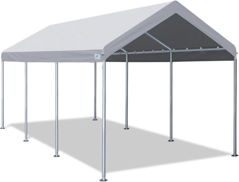 Photo 1 of (SEE NOTES)  Grey Waterproof Carport Canopy Tarp Cover 