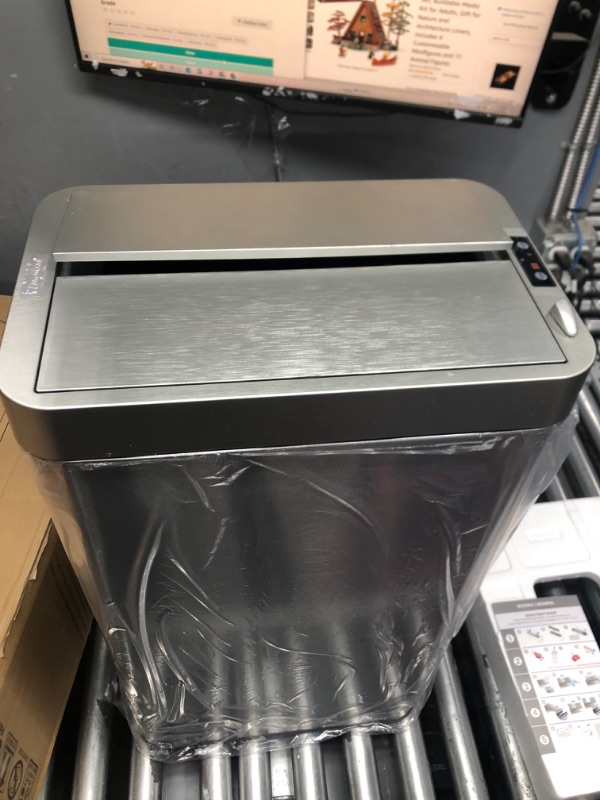 Photo 2 of (READ FULL POST) iTouchless 18 Gallon Wings-Open Sensor Trash Can with AbsorbX Odor Filter & Pet-Proof Lid, 68 Liter Stainless Steel Automatic Touchless Kitchen Garbage Bin Stainless Steel, 18 Gallon