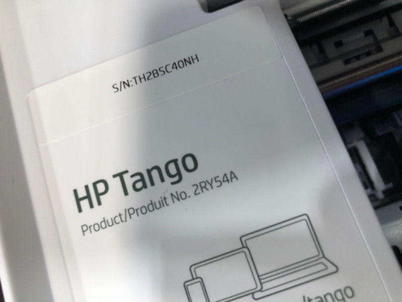 Photo 6 of **SEE NOTES**HP Tango Smart Wireless Printer – Mobile Remote Print, Scan, Copy, HP Instant Ink, Works with Alexa(2RY54A),White
