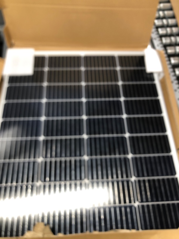 Photo 3 of 100W 12V Solar Panel, High Efficiency 9BB Cell Monocrystalline Solar Panels IP67 Waterproof, Suitable for RV, Marine, Rooftop, Home, Yacht, Off-Grid Applications (100W Single Panel)