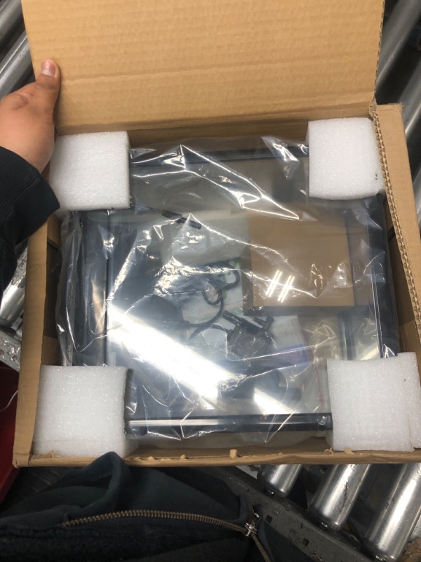 Photo 1 of PONDON 3 Gallon Fish Tank, Glass Aquarium Tank with with Thermometer and Filter, 7 LED Light Colors, Small Fish Tank for Betta Fish Starter Kit (Black) 3-Gallon Black