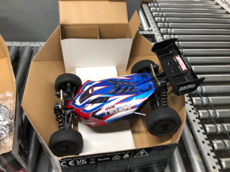 Photo 2 of ARRMA RC Car 1/8 TLR Tuned Typhon 6S 4WD BLX Buggy RTR (Battery and Charger Not Included), Red/Blue, ARA8406, Cars, Electric Kit Other