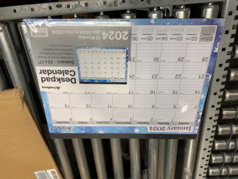 Photo 2 of CRANBURY Large Desk Calendar 2023-2024 (Seasons) - 22x17 Monthly Desktop Calendar, Use Now to December 2024, Academic Year, Full Year Deskpad Calendar, Extra Large Wall Calendar 17x22, plus Stickers Seasons Jul 2023 - Dec 2024