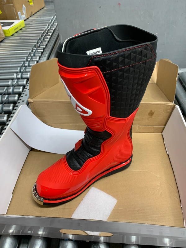 Photo 1 of Answer Racing 446632 Powersports Motocross Protection Gear: AR1 Boots, Black/Red, Size 14, 1 Pair 14 Black/Red