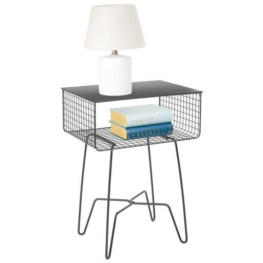 Photo 1 of 2-Tier Wire Side Table

