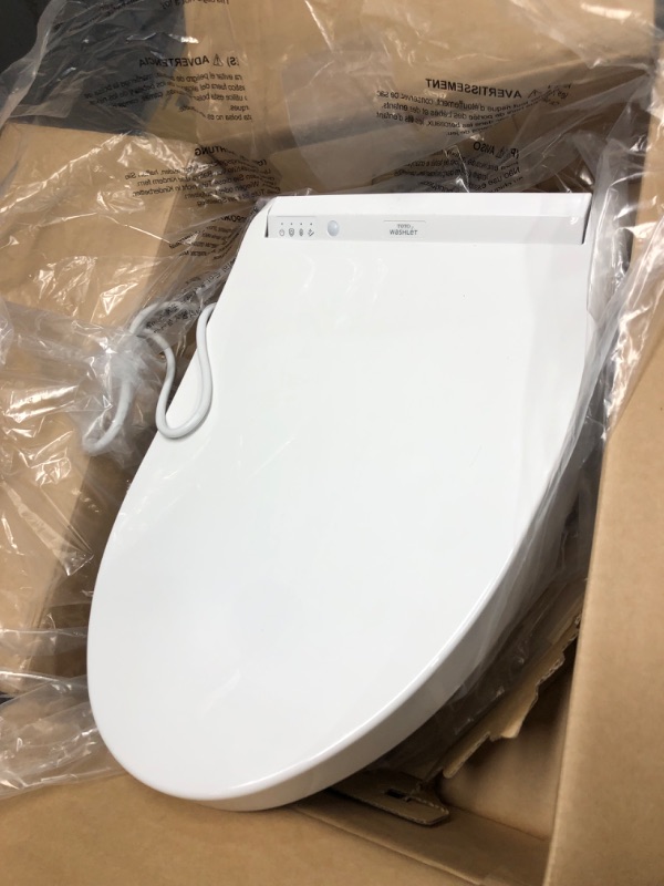 Photo 3 of (READ FULL POST) TOTO SW3036R#01 WASHLET K300 Electronic Bidet Toilet Seat, Cotton White Cotton White Self Cleaning Wand with EWATER