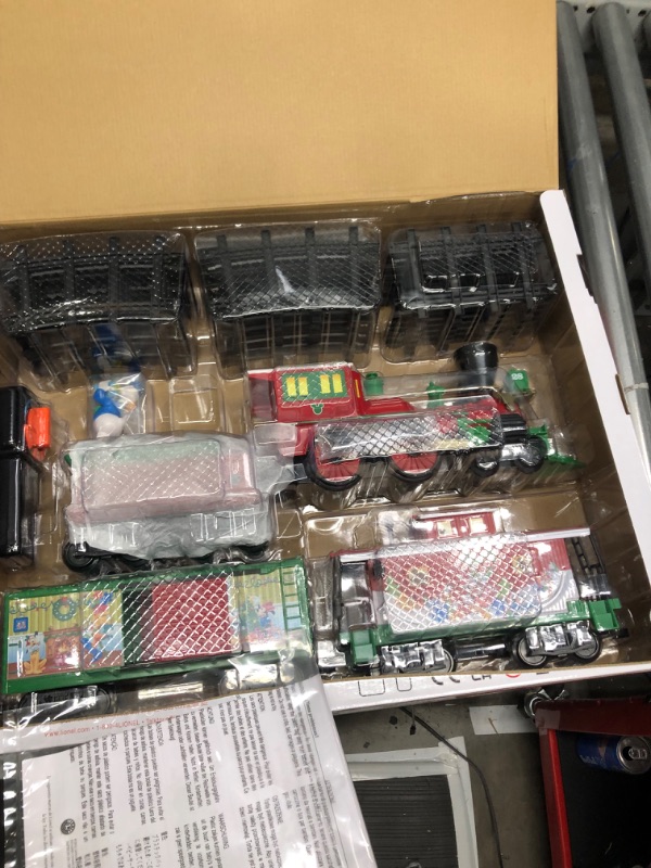 Photo 1 of Lionel Disney Mickey Mouse Express battery-powered Train Set with Remote + 12-Piece Straight Track Expansion Pack Complete Set + Expansion Track (Straight)