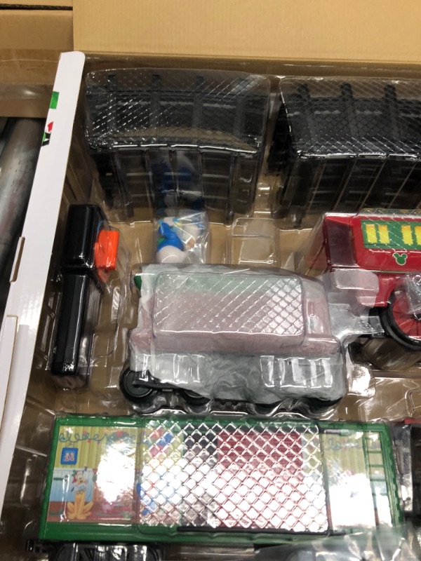 Photo 1 of Lionel Disney Mickey Mouse Express battery-powered Train Set with Remote + 12-Piece Straight Track Expansion Pack Complete Set + Expansion Track (Straight)
