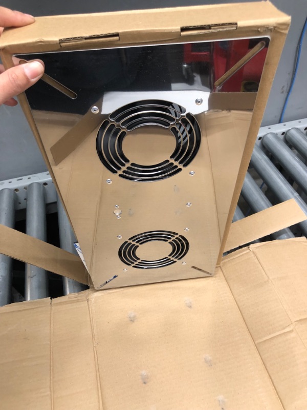 Photo 1 of Durablow Air-In Stainless Steel Crawl Space Foundation Dual Fans Ventilator + Built-in Dehumidistat + Freeze Protection Thermostat + Radon Mitigation (Stainless Steel 430) SUS430+Dual Fan+Dehumidistat Air-In