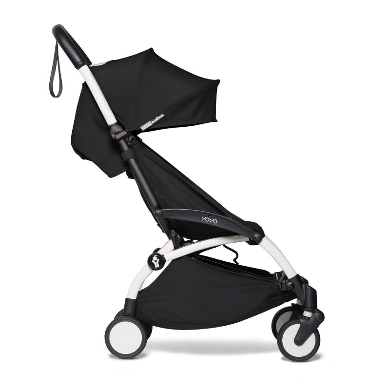 Photo 1 of BABYZEN YOYO2 Stroller - Lightweight & Compact - Includes White Frame, Black Seat Cushion + Matching Canopy - Suitable for Children Up to 48.5 Lbs
