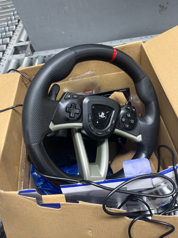 Photo 2 of HORI Racing Wheel Apex for Playstation 5, PlayStation 4 and PC - Officially Licensed by Sony - Compatible with Gran Turismo 7