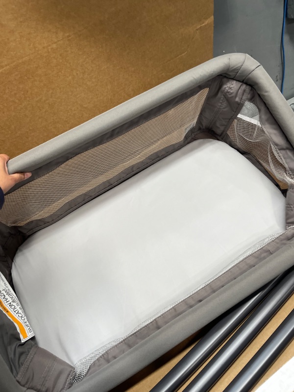 Photo 2 of Chicco LullaGo Anywhere Portable Bassinet - Sandstone | Grey LullaGo Anywhere Sandstone