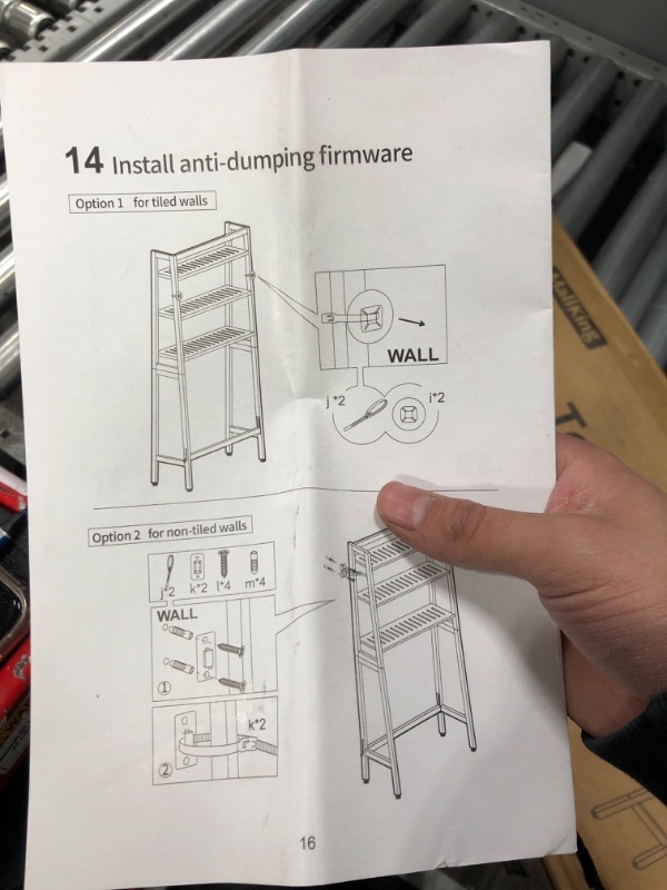 Photo 2 of MallKing Toilet Storage Rack, 3 -Tier Over-The-Toilet Bathroom Spacesaver - 100% Wood and Easy to Assemble(Black)