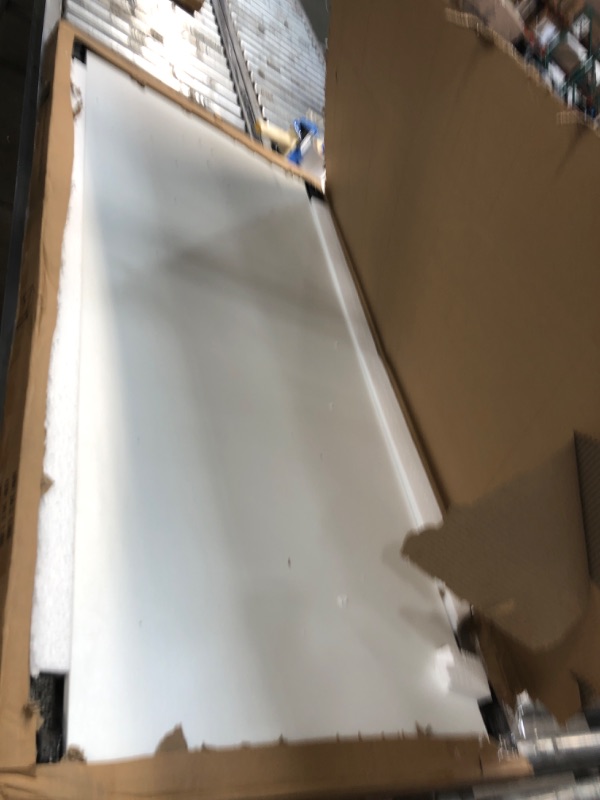 Photo 1 of SHW Home Office 55-Inch Computer Desk, White 55-Inch White