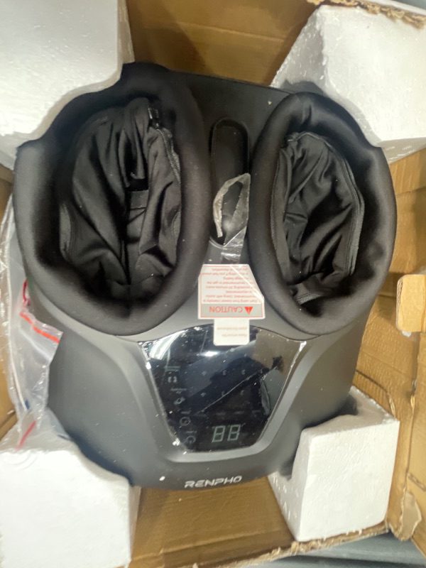Photo 2 of * adapter and remote missing *
RENPHO Shiatsu Foot Massager with Heat, Compact Foot Massager Machine with Remote