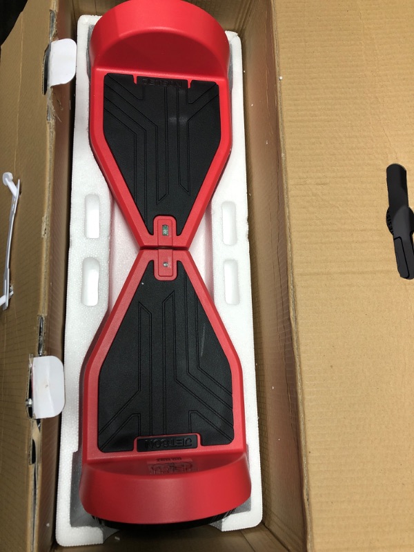 Photo 3 of **NON-REFUNDABLE** // **SALE FINAL** 
****PARTS ONLY/SALE FINAL**
Jetson All Terrain Light Up Self Balancing Hoverboard with Anti-Slip Grip Pads, for riders up to 220lbs Red