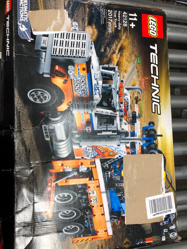 Photo 2 of **Missing instructions & Pieces ** LEGO Technic Heavy-Duty Tow Truck 42128 with Crane Toy Model Building Set, Engineering for Kids Series Standard Packaging