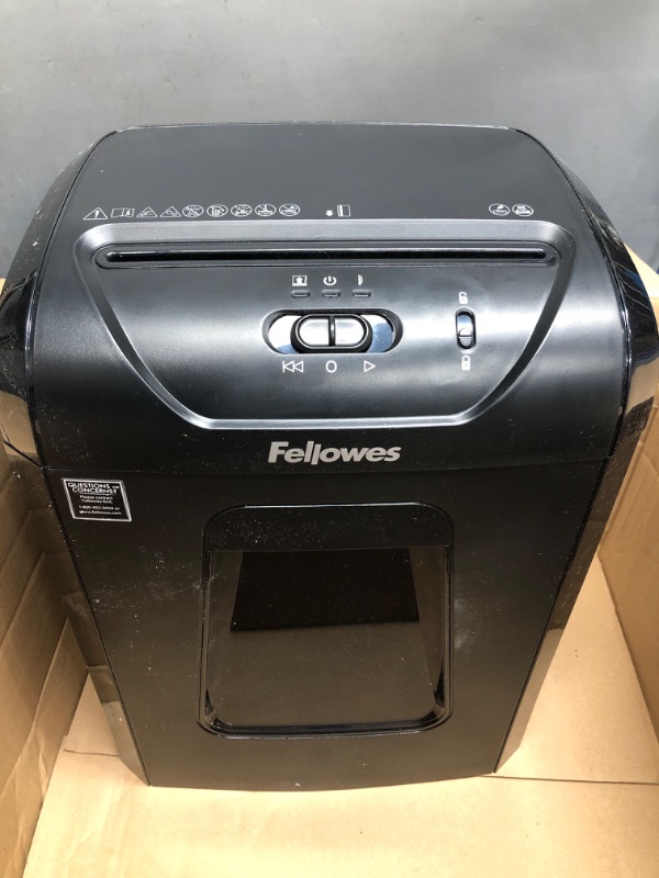 Photo 2 of Fellowes 12C15 12 Sheet Cross-Cut Paper Shredder for Home and Office with Safety Lock 12 Sheet Paper Shredder