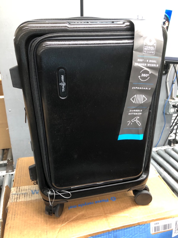 Photo 3 of ***USED - SCRATCHED AND SCUFFED - CODE IS 0-0-0***
TravelArim 20 Inch Carry On Luggage 22x14x9 Airline Approved, Carry On Suitcase Black