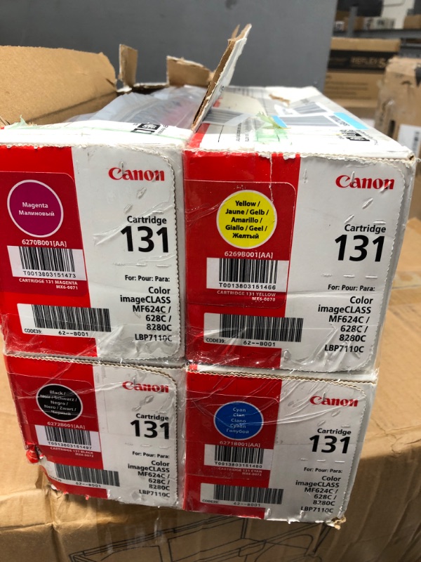 Photo 1 of Canon 131  Toner Cartridge 4 pack 4 colors 