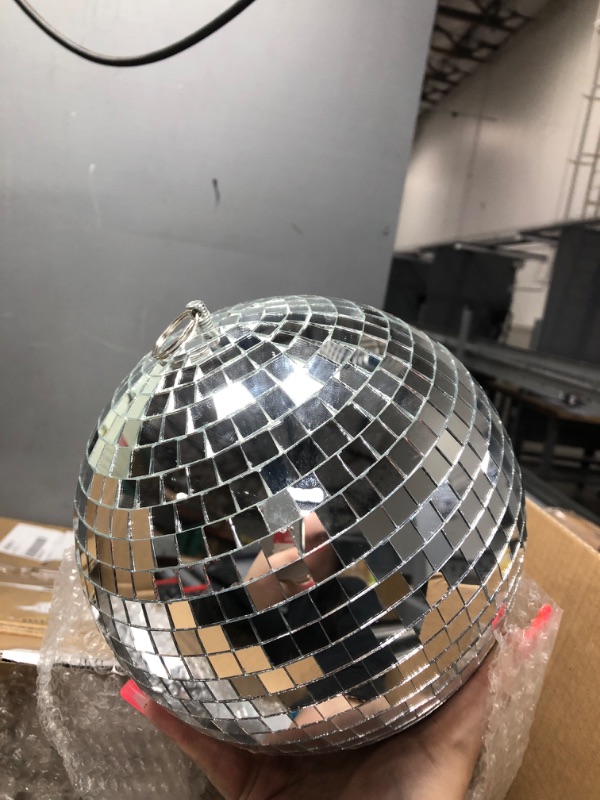 Photo 3 of 17 Pack Large Disco Ball Hanging Disco Ball Small Disco Ball Mirror Disco Balls Decorations for Party Wedding Dance and Music Festivals Decor Club Stage Props DJ Decoration (3.2 Inch)