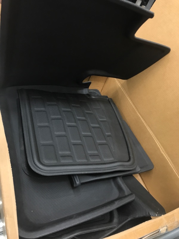 Photo 2 of OtriFowd Tesla Model Y Floor Mats 2023 2022 2021 2020 Model Y 7-Seater Floor Mats + Trunk Mats + Lower Trunk Mats, Waterproof Anti-Slip Floor Mat Custom Fit for Tesla Model Y Accessories (7pcs) 7pcs(Floor Mats+Trunk Mats) Model Y(7 seater)